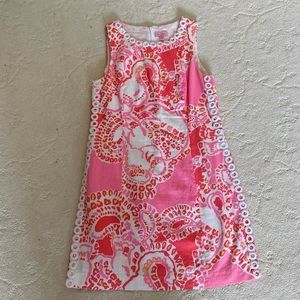 Lilly Pulitzer Pink and White Sleeveless Dress